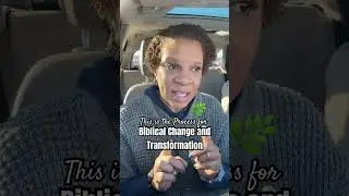 This is the process for Biblical Change & Transformation