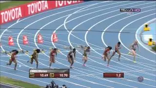IAAF Moscow 2013 Womens 100m Semi Final 2