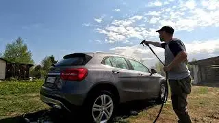 Первая мойка после зимы GLA