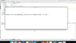 Original error:  No Chromedriver found that can automate Chrome