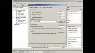 Configure Public Folder Database Properties
