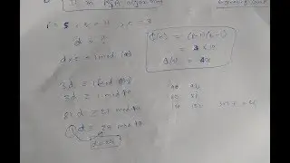 Calculation of *d* in RSA algorithm in hindi