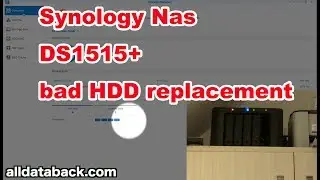 synology nas DS1515+ SHR bad hdd replacement tutorial