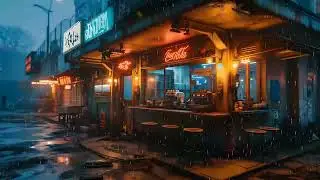 Cyberpunk Coffee Shop - Synthwave Retrowave Mix