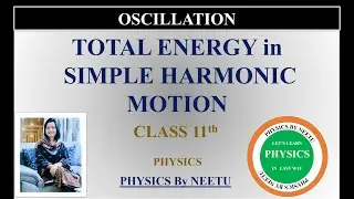 Total Energy in simple harmonic motion | Oscillation class 11 physics