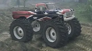 SpinTires Mod Ford F200 Monster Redneck Truck Tweak