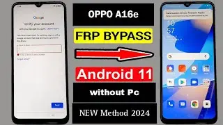 OPPO A16e (CPH 2421) FRP BYPASS NEW METHOD|| 2024