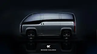 Electric Van Concept - Sketch & Render - Side View | How to Sketch a Car