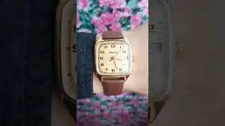 Винтажные наручные часы Ракета 2614H Позолоченные