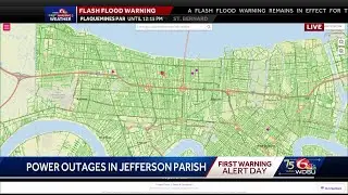 Power outages in Jefferson Parish