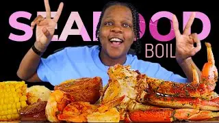 JUICY SEAFOOD BOIL MUKBANG | DUNGENESS CRAB + SHRIMP • SEAFOOD MUKBANG!