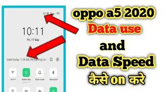 Oppo A5 2020 Me Data Show Kaise Kare !! Show Network Speed A5 2020