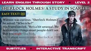 Sherlock Holmes: A Study in Scarlet | Level A2-B1 | Learn English Through Story Classics