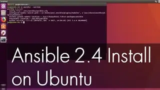 Ansible 2.4 Install on Ubuntu