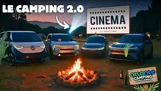 WE'RE REVOLUTIONIZING CAMPING WITH ELECTRIC CARS! DRIVE-IN MOVIES! (It's crazy)