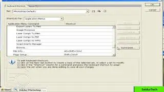 How to use keyboard shortcut in photoshop