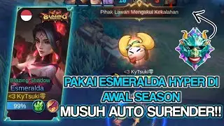 TOP GLOBAL ESMERALDA | ESMERALDA HYPER MUSUH SURENDER | GAMEPLAY ESMERALDA - Mobile Legends