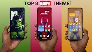 Top 3 HyperOS MARVEL Hero THEMES For Redmi & Poco Devices!