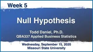 The Null Hypothesis and Alternative Hypothesis in Statistics Testing