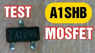 How to check a1shb mosfet with multimeter l smd mosfet test and pin out