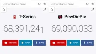 PEWDIEPIE VS T-SERIES Best and Real LIVE SUBSCRIBERS COUNT | | WHO WILL WIN | | TOP EXTREME