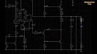 Schematic Amplifier 5 transistor | Run simulation of audio amplifier circuit diagram