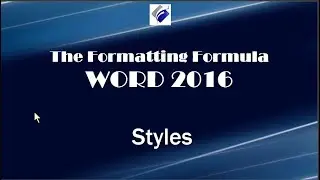 Word 2016   Styles