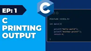 C Programming For Beginners  - 1 - Printing Output