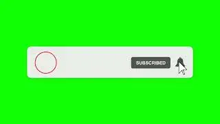 Green Screen Subscribe Animation Button