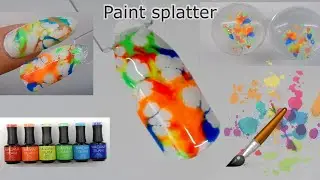 Neon SPLATTER Bubble Nail Design Using Silicone Stampers & Neon Gel Polish By  Madam Glam