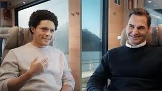 Train-terview with Roger Federer and Trevor Noah | Switzerland Tourism