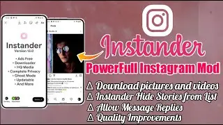 2022 Best Instagram Mod INSTANDER  | INSTANDER All Features Explained🔥| Amazing Features! | Mod Apk