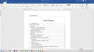 How to move cursor outside Table of Contents in MS Word