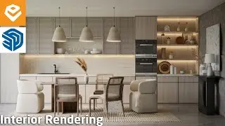 Enscape 4.8 For SketchUp | 071 Realistic Lighting Interior Dining Area Rendering