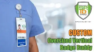 Custom Badge Buddy XL - Oversized Vertical Customizable Badge Buddies for Healthcare Professionals