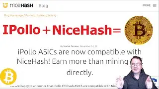 Use Your IPollo ASIC Miner on Nicehash for BITCOIN 😎 Is JASMINER Next ?  ETH & ETC Tested,