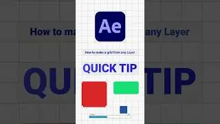 How to make a grid from any Layer in After Effects #tutorial #aftereffects