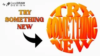 Typography With CorelDraw I CorelDraw Tutorial For Beginners I Wrap Text Into Shape 2022 |
