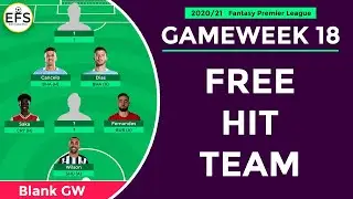 FREE HIT TEAM: GAMEWEEK 18 | Captain De Bruyne or Fernandes? | Blank Gameweek | FPL 2020/21