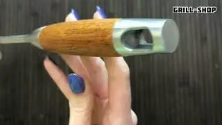 Лопатка кулинарная из нержавеющей стали с деревянной ручкой Simbel SBL-HM3