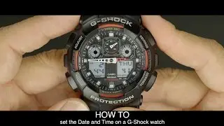 HOW TO set the date and time on a G-Shock watch