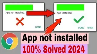 How to fix app not installed android apk | App Not Installed Problem Fixed new method | Noman Fida
