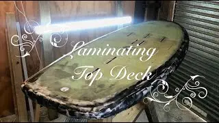 Pt 4 Wing Foil Board Build - Carbon Top Deck Laminating