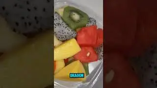 WATERMELON, PINEAPPLE, MANGO, DRAGON FRUIT & KIWI! #shorts