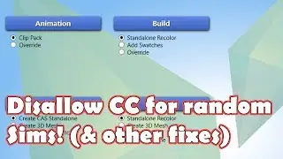 Disable CC for Random Sims! || Sims 4 ~ Tutorials