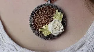 Quilled metallic jewelry - Bijoux métallique en quilling - Joyería de metal enrollado de papel