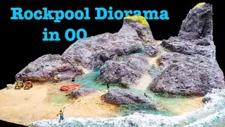 Rockpool Diorama | Beach scene 00 scale model | Cornwall Beach Model
