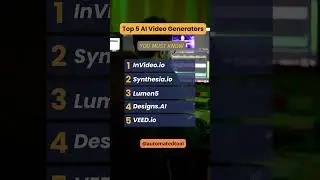 Top 5 AI Video Generators Text to Video