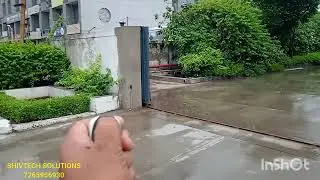 Installation of Sliding Gate Motor  in HOF PLANT CHANGODAR