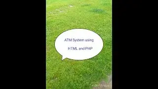 ATM System using HTML and PHP